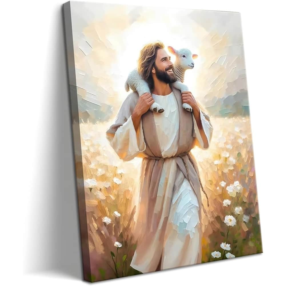 Jesus Canvas Wall Art Print Christian Wall Decor Poster Painting