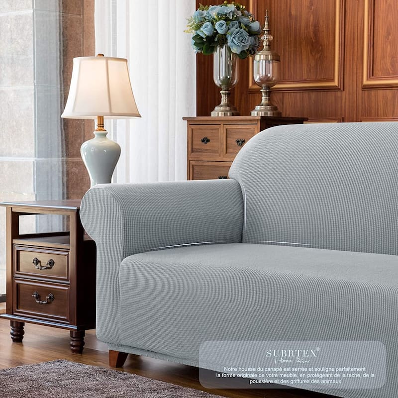 Subrtex 1 Piece Loveseat Slipcover Stretch Spandex Furniture Protector