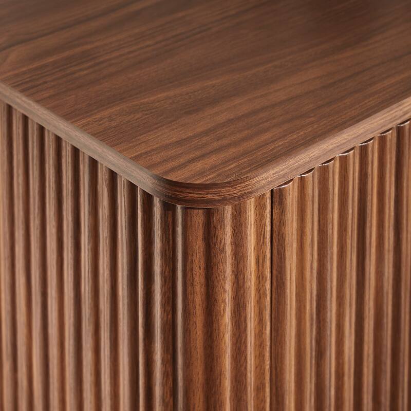 Buffet Cabinet Sideboard with Storage Curved wave Design for Bedroom, Living Room, Hallway