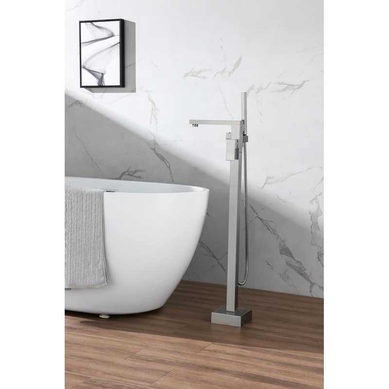 Elegant Lighting FAT-8002 Henry Floor Mounted Clawfoot Tub Filler with