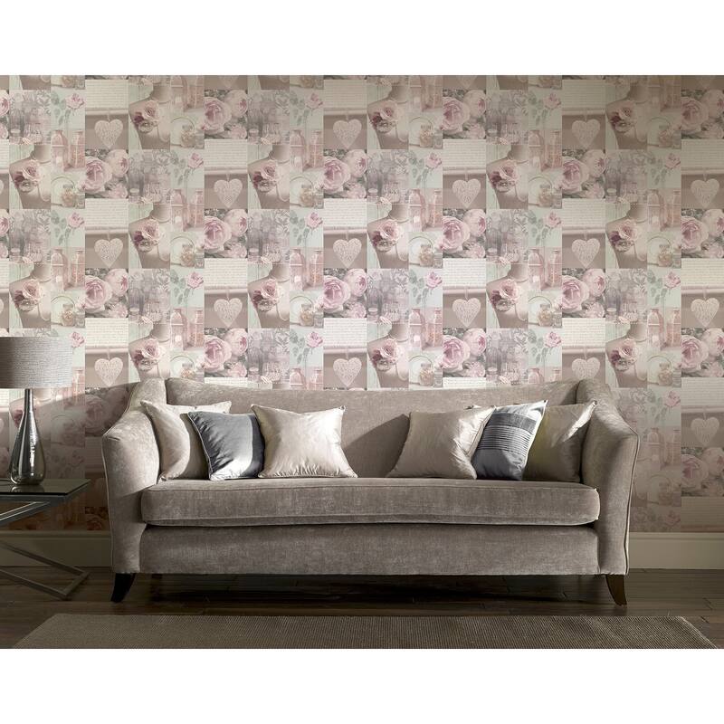 Arthouse Irene Blush Charlotte College Wallpaper