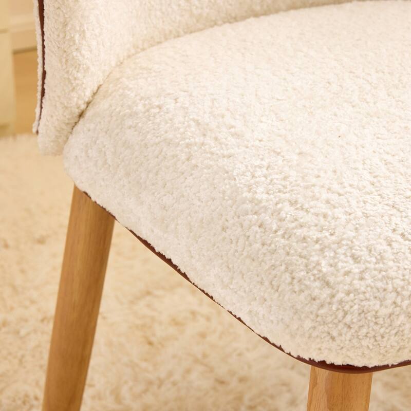 Modern Curved Back Accent Chair