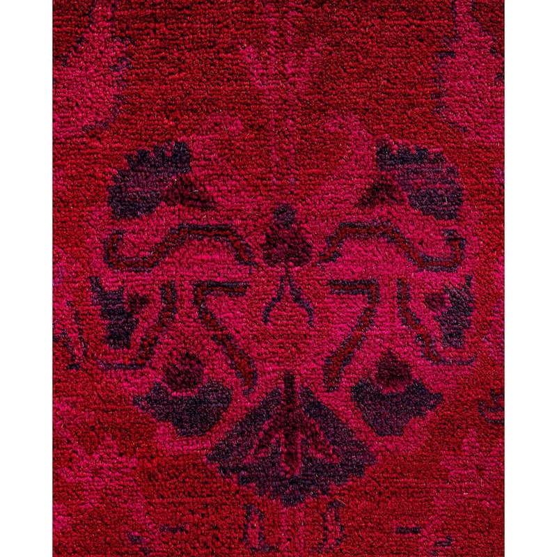 Overdyed One-of-a-Kind Hand-Knotted Area Rug - Pink - 8' 0" x 10' 5"