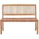 preview thumbnail 4 of 5, Chic Teak Castle Outdoor Teak Wood Patio & Garden Bench without Arms, 4 foot