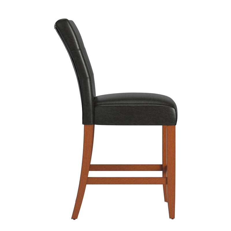 Tufted High Back Counter Height Stools (Set of 2) by iNSPIRE Q Classic