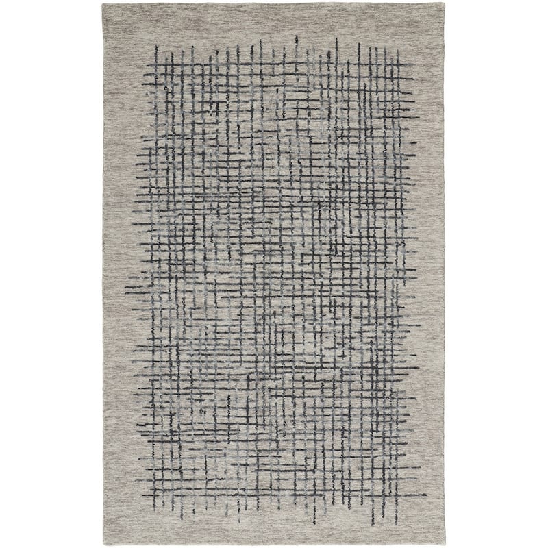 Wiyix Hand Tufted Traditional Stain Resistant Durable Area Rug By HomeRoots - 8' x 10'