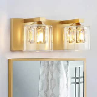 Kolt Gold Traditional 2-Light Bathroom Vanity Light