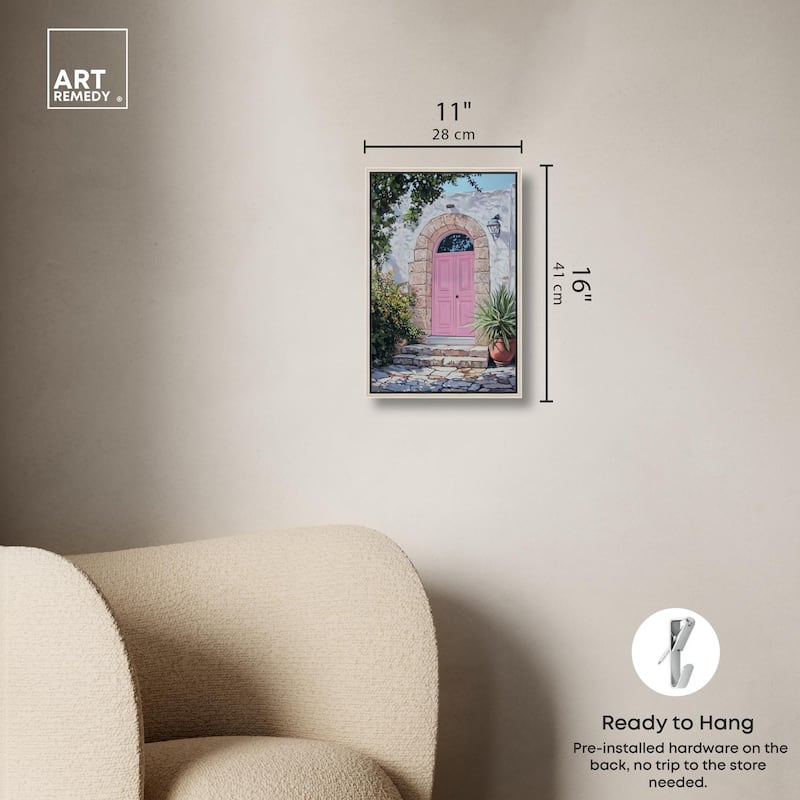 Pink Door II Canvas by Art Remedy