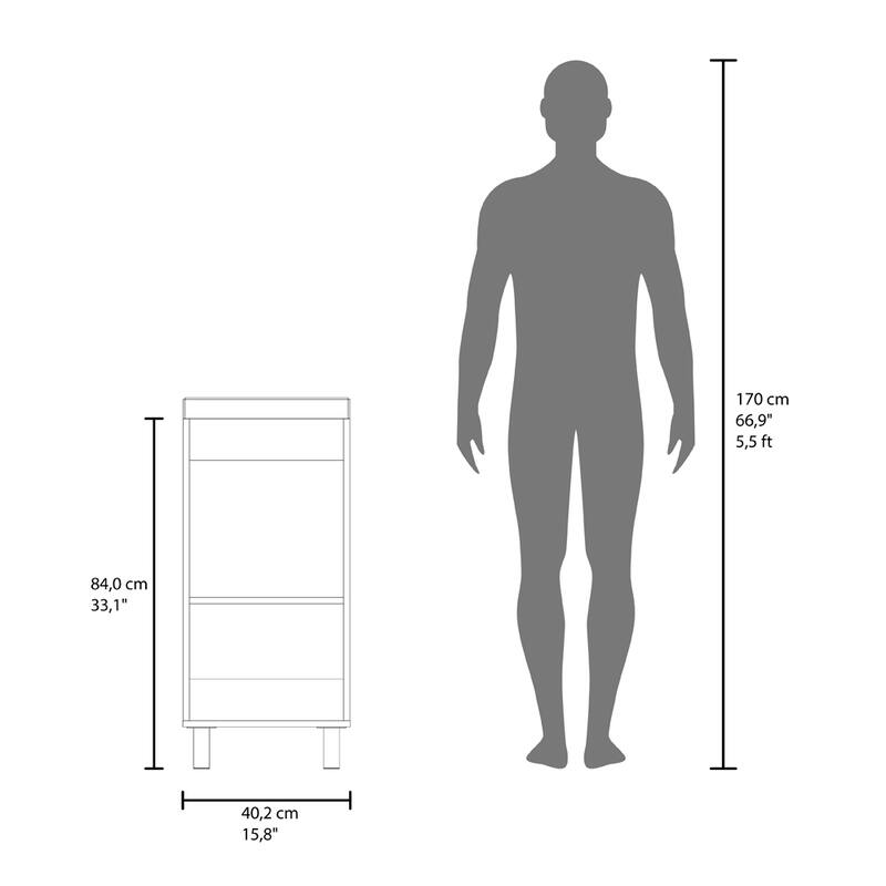 16" Bathroom Vanity with Integrated Sink,Compact Freestanding Cabinet with Storage,Ideal for Small Bathrooms,No Faucet Included