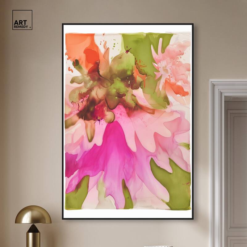 Vibrant Fluidity Floral I Canvas by Art Remedy