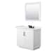 Option White, Black Trim, White Quartz Top