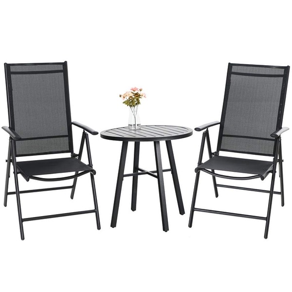 Bistro set with reclining chairs shop