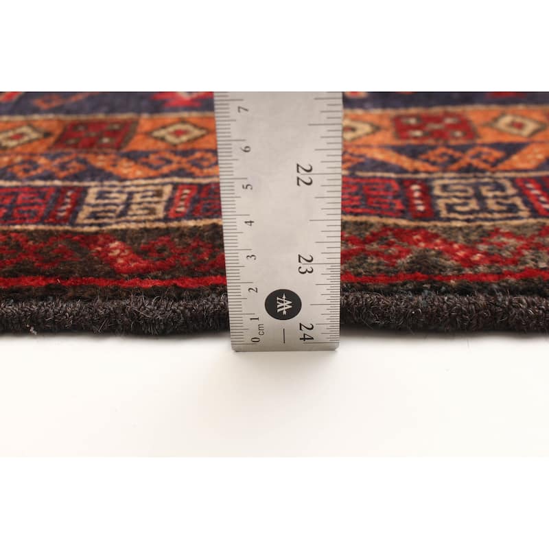 ECARPETGALLERY Hand-knotted Teimani Navy Wool Rug - 3'5 x 6'0