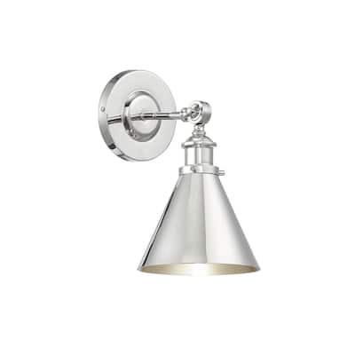 Savoy House Glenn Single Light 12" Tall Wall Sconce with a Metal Shade