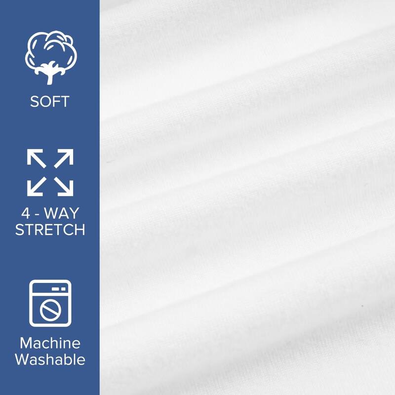 HIgh Stretch Jersey Knit Wrap Around Box Spring Cover