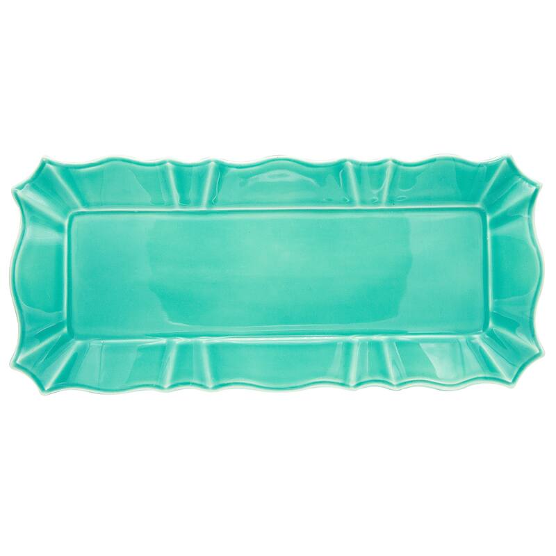 Euro Ceramica Chloe 16" Rectangular Platter/Tray