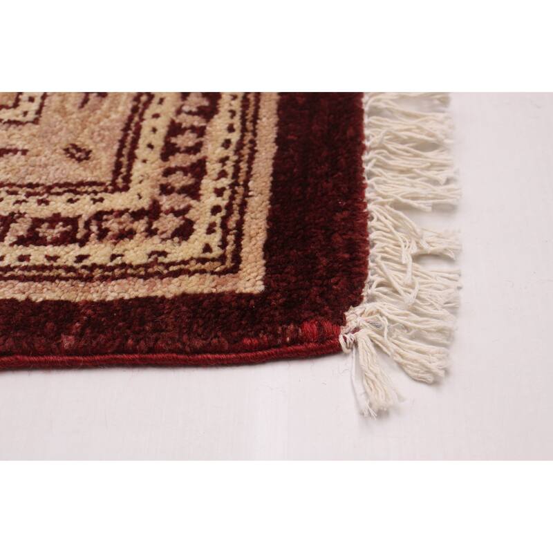 ECARPETGALLERY Hand-knotted Peshawar Oushak Red Wool Rug - 8'0 x 10'3