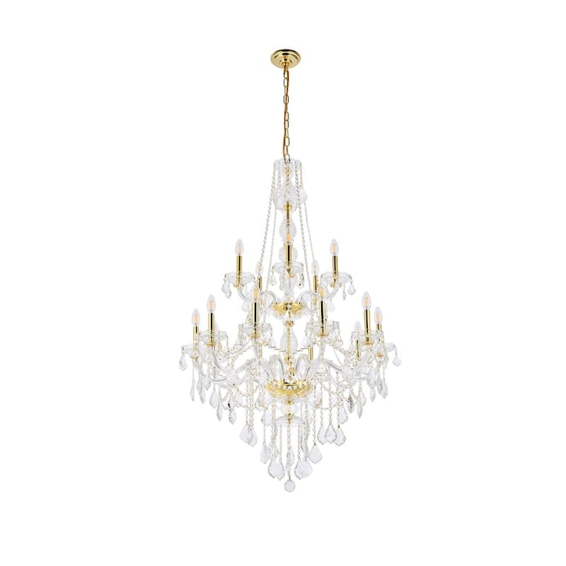Verona 15-Light 33 in. Chandelier (Available in Chrome and Gold)