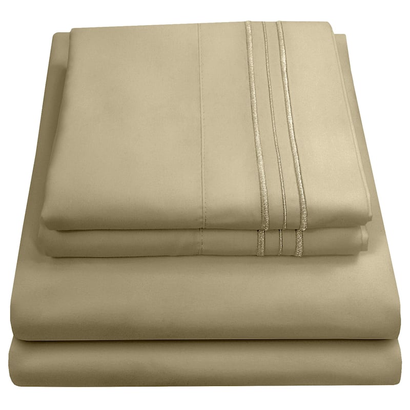 Sweet Home Collection Triple Stitch 4-piece Bed Sheet Set