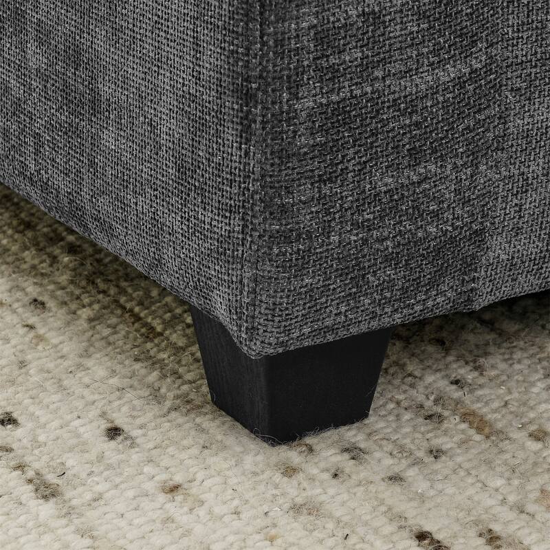 Symmetrical U-shaped Chaise Sectional Sofa with 4 Deep Seat Couch and 2 Ottomans, Double Layer Seat Cushions Chenille Sofa