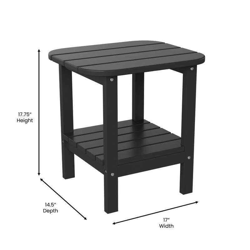 All-Weather Adirondack Style Patio Side Table