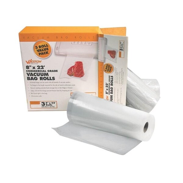 Weston 30 0201 W Vacuum Sealer Bags 8 X 22