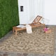 SAFAVIEH Courtyard Darline Indoor/ Outdoor Waterproof Patio Backyard Rug - 8' x 11' - Brown/Natural