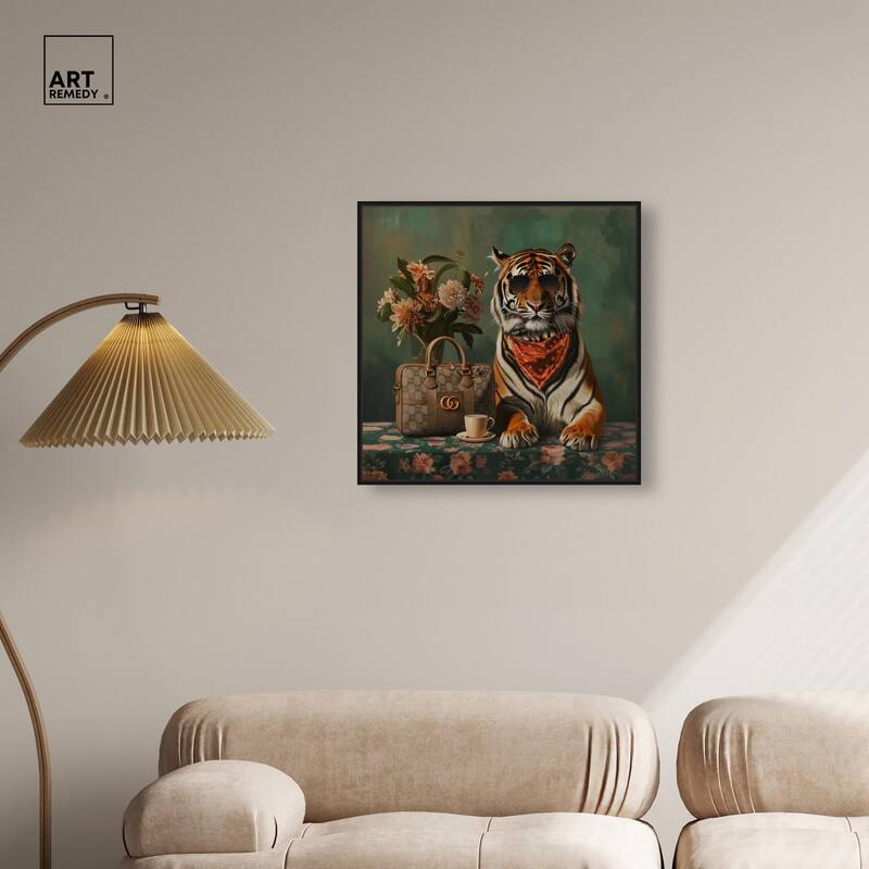 Fanciful Tiger Canvas by Art Remedy