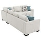 preview thumbnail 12 of 16, Ashford Chenille Upholstered Sleeper Sectional Sofa Greige