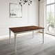 preview thumbnail 2 of 7, Lafayette Medium Brown and White Wood Dining Set