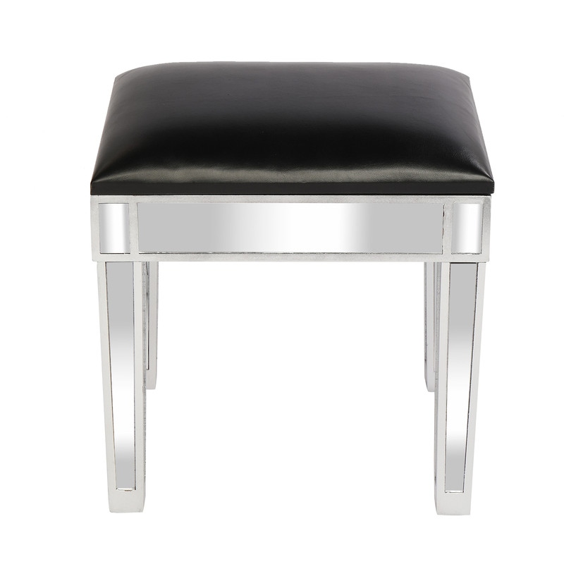 Mirrored hotsell vanity bench
