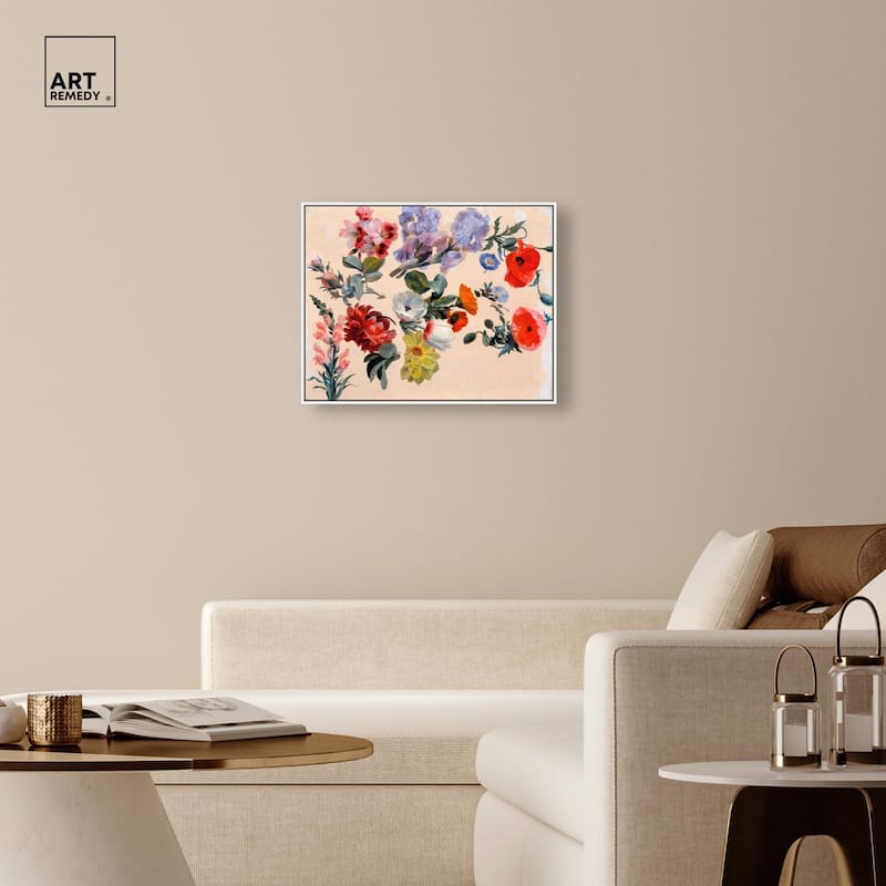 Summer Flowers Canvas by Art Remedy