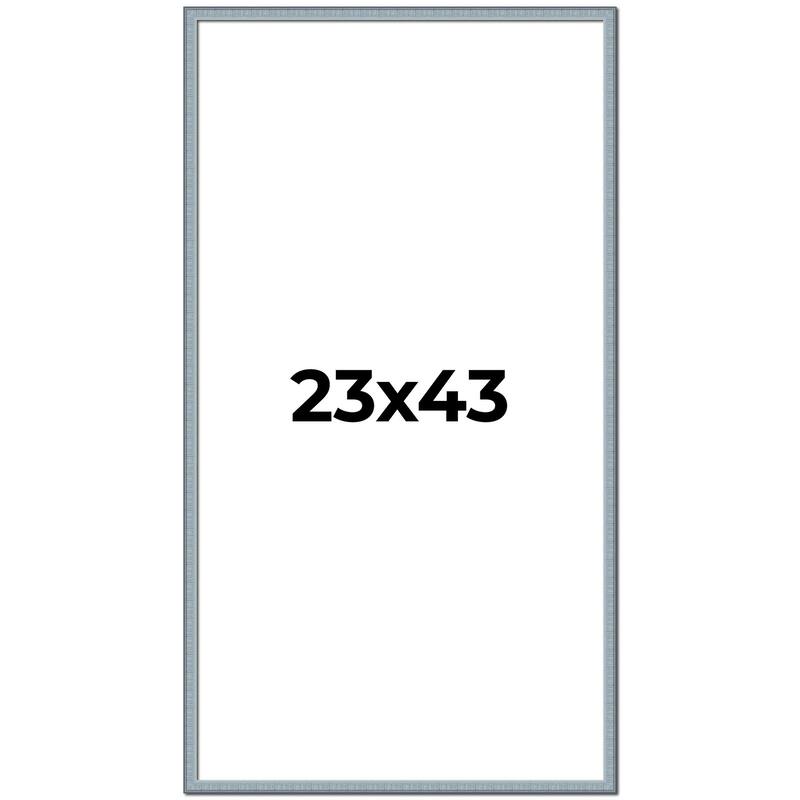 23x43 Frame Rustic Sky Blue Solid Wood Picture Frame | 0.75 Inch