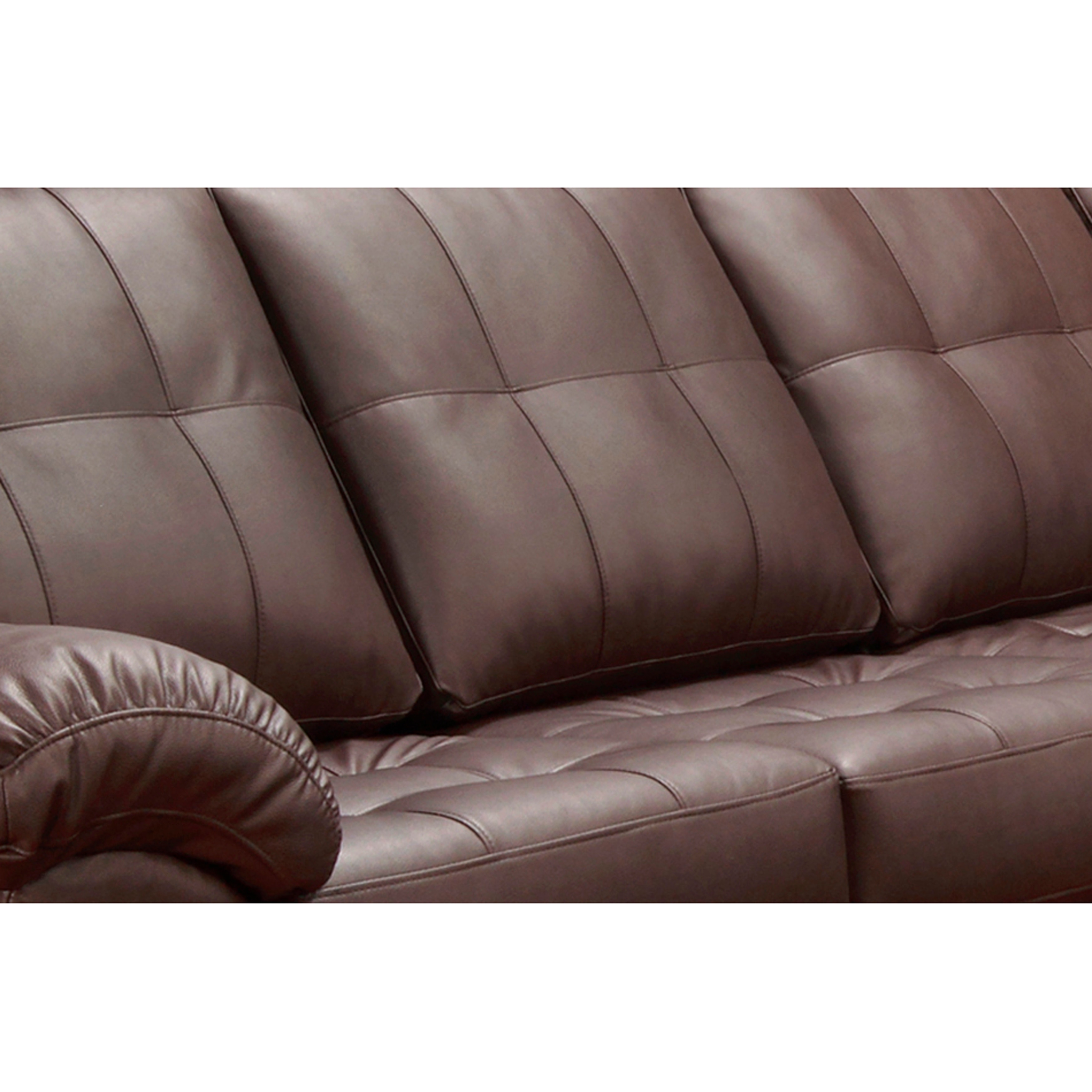 Emerson Top grain Leather Sectional Sofa and Ottoman