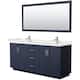 Option Dark Blue / White Quartz Top / Brushed Nickel