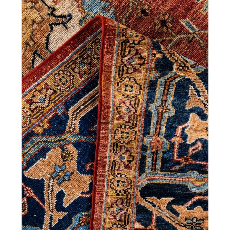 Serapi One-of-a-Kind Hand-Knotted Area Rug - Orange - 8' 1" x 10' 1"