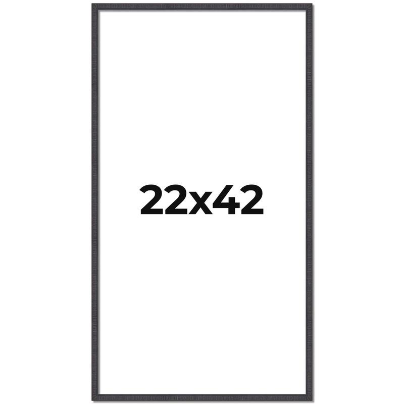 22x42 Frame Brown Solid Wood Picture Frame - Complete Modern Photo