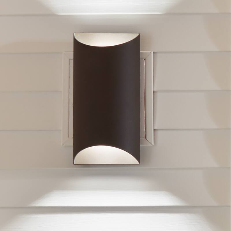 Kichler Lighting Wesley Collection 2-light Textured Architectural Bronze Outdoor Wall Sconce