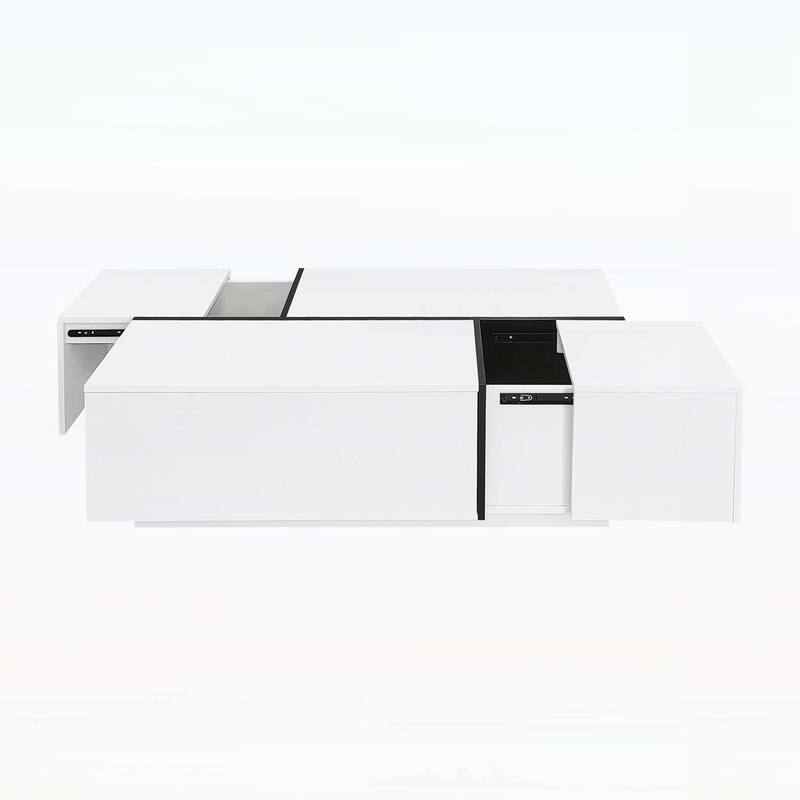 Extendable Coffee Table,Ample Storage for Living Room