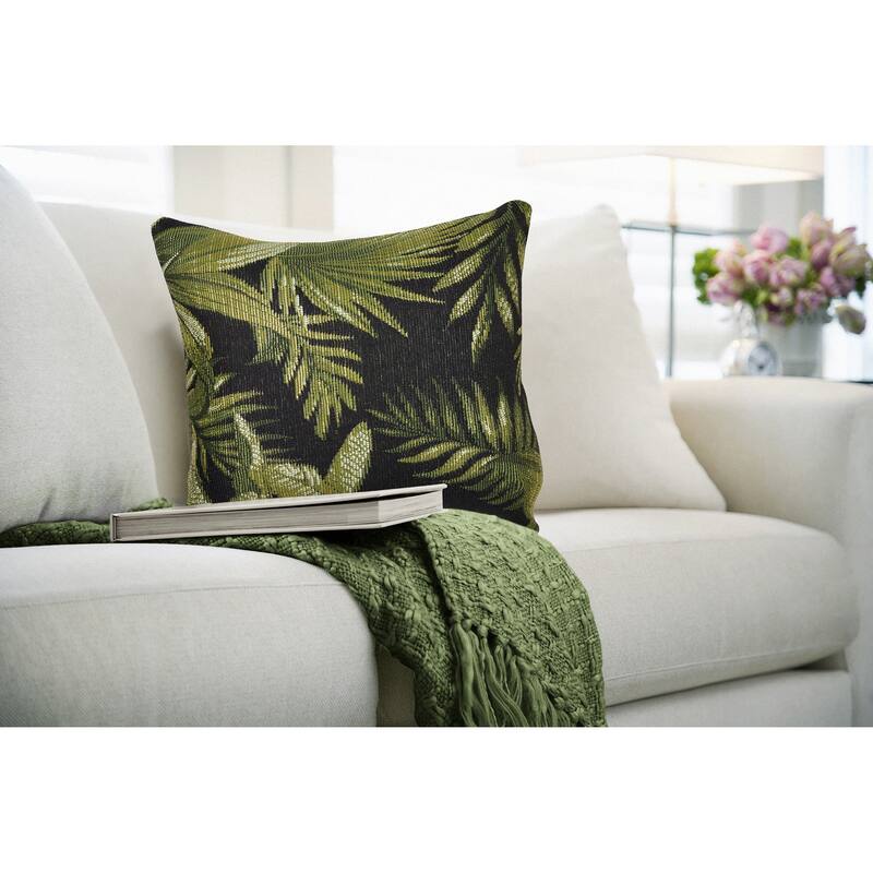 Liora Manne Marina Jungle Leaves Indoor/Outdoor Pillow
