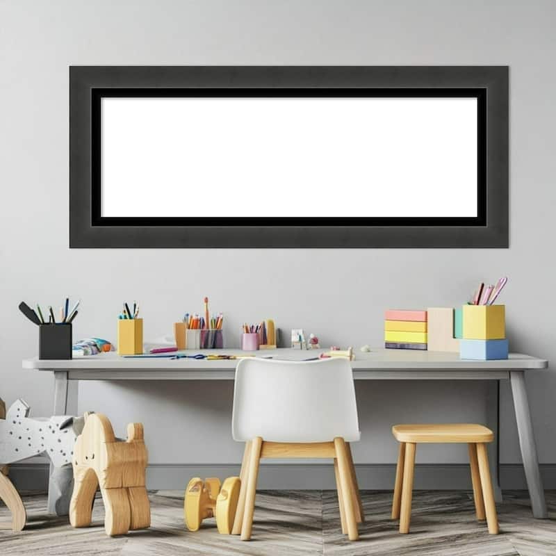 Amanti Art Tuxedo Black Framed Dry Erase Magnetic Board