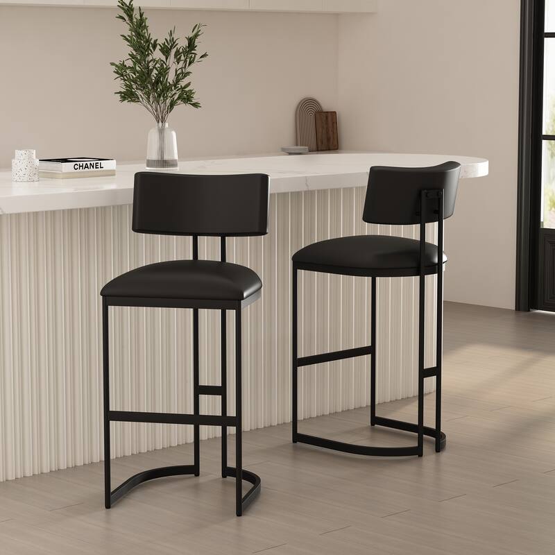 Manhattan Comfort Juno Metal Barstool