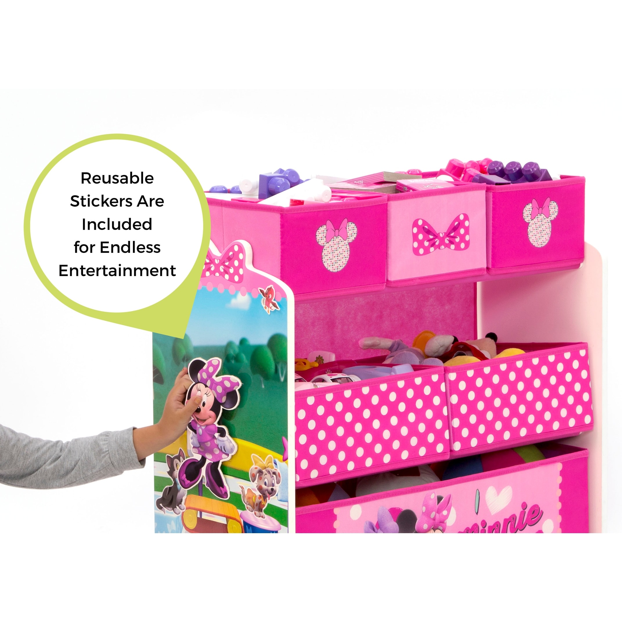 Disney Minnie Mouse Bin Design and Store Toy Organizer by Delta