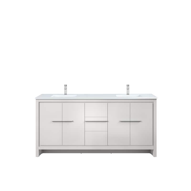 Lafarre Bath Vanity Cultured Marble Top, Sink and Chrome Faucet