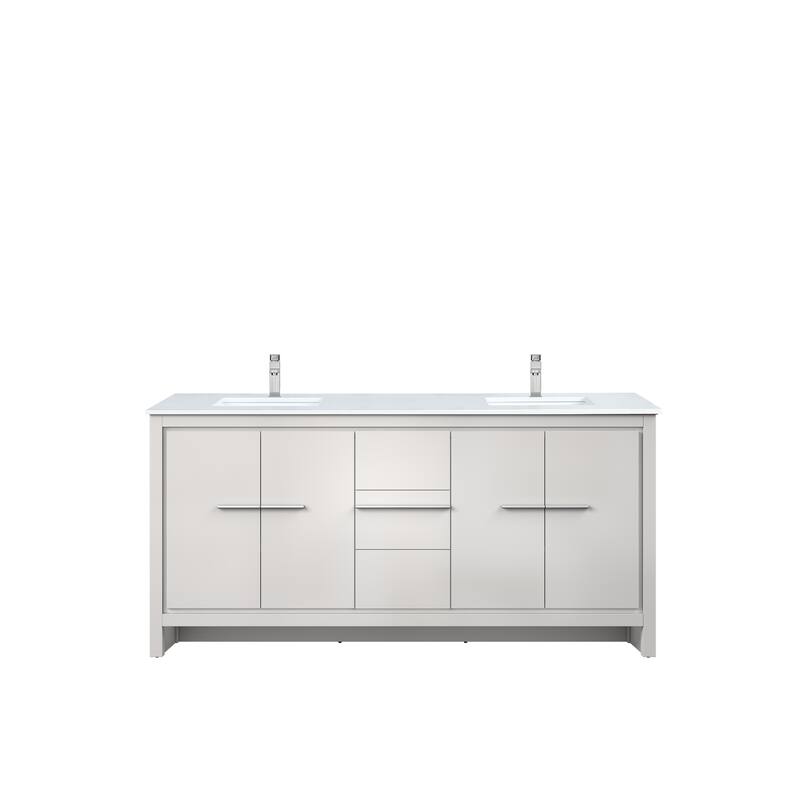 Lafarre Bath Vanity Quartz Top, Sink and Chrome Faucet