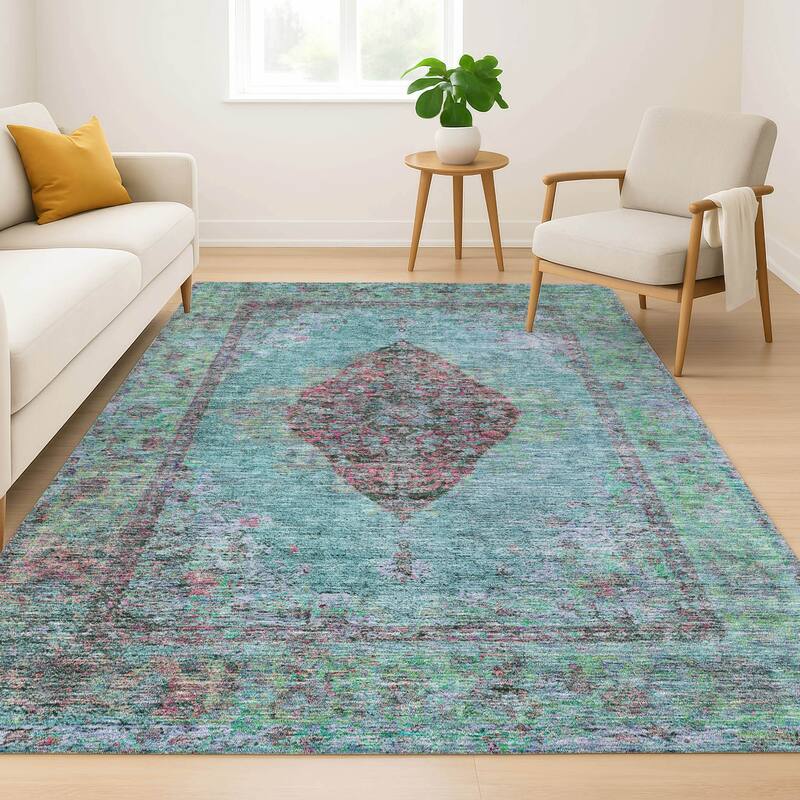 Premium Washable Super Soft Vintage Traditional Mayfield Rug