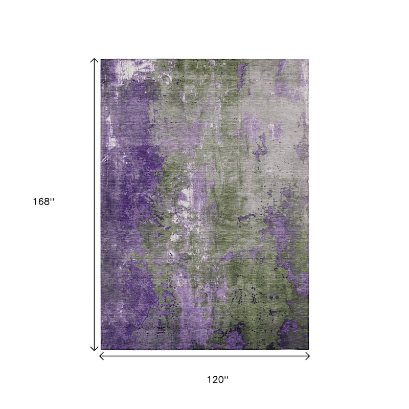HomeRoots Abstract Transitional Rectangle Outdoor Rug