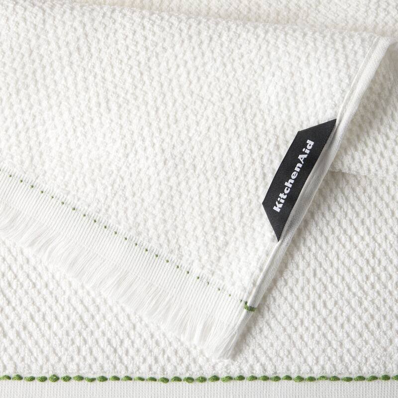 KITCHENAID Gourmet Series Gridlines Kitchen Towels 3-Pack Set, 100% Cotton Absorbent - 18"x28"