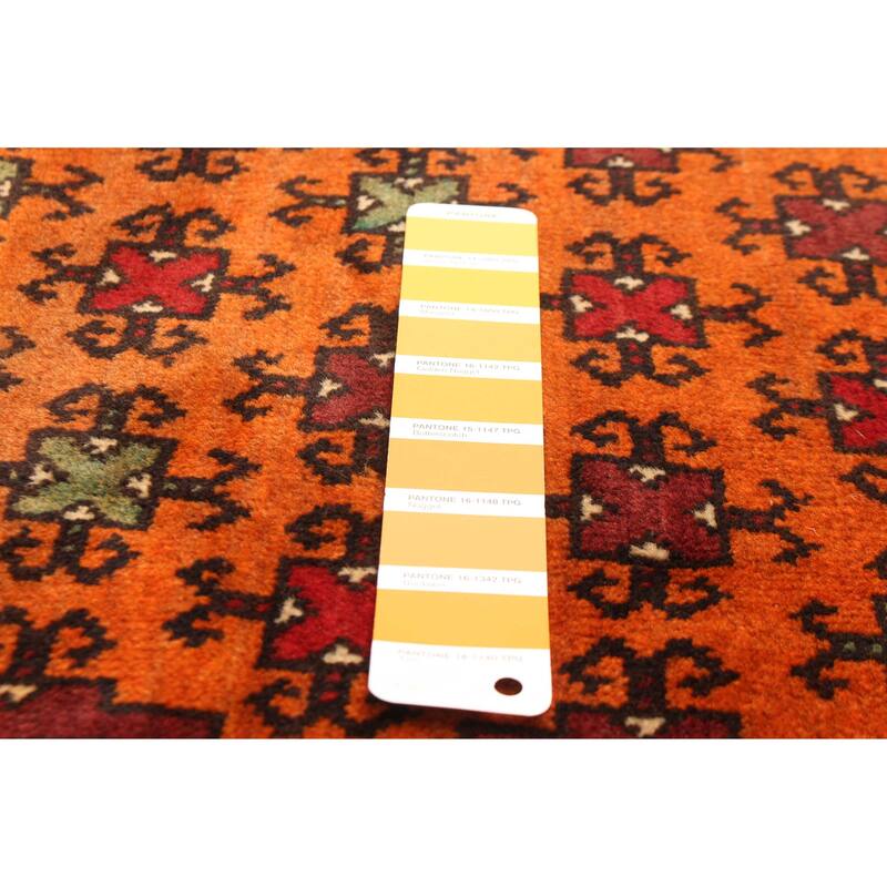 ECARPETGALLERY Hand-knotted Teimani Burnt Orange Wool Rug - 4'4 x 6'4
