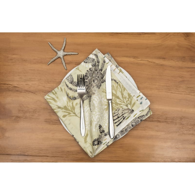 Cannon Beach Cotton Napkin Machine Washable Set of 6